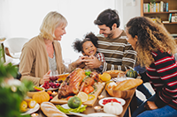 Family having a healthy meal