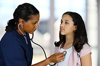 nurse and patient
