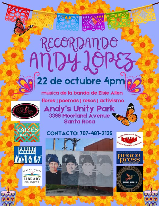 Andy Lopez 2025 Memorial flyer