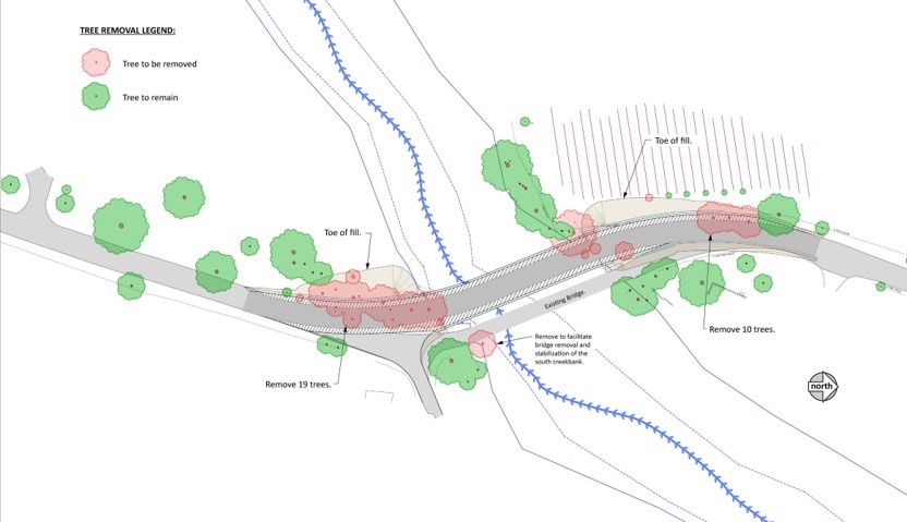 map of Chalk Hill area