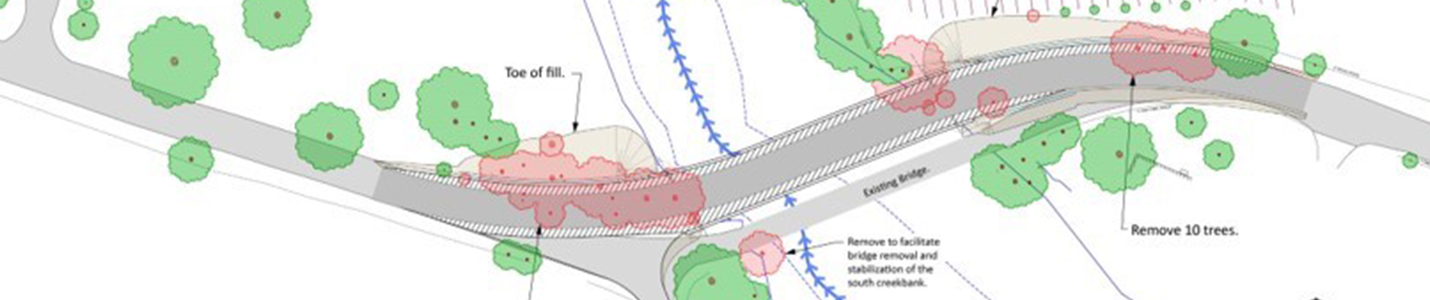 map of Chalk Hill road area