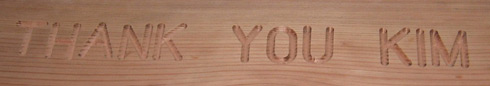 Picnic Table Engraving
